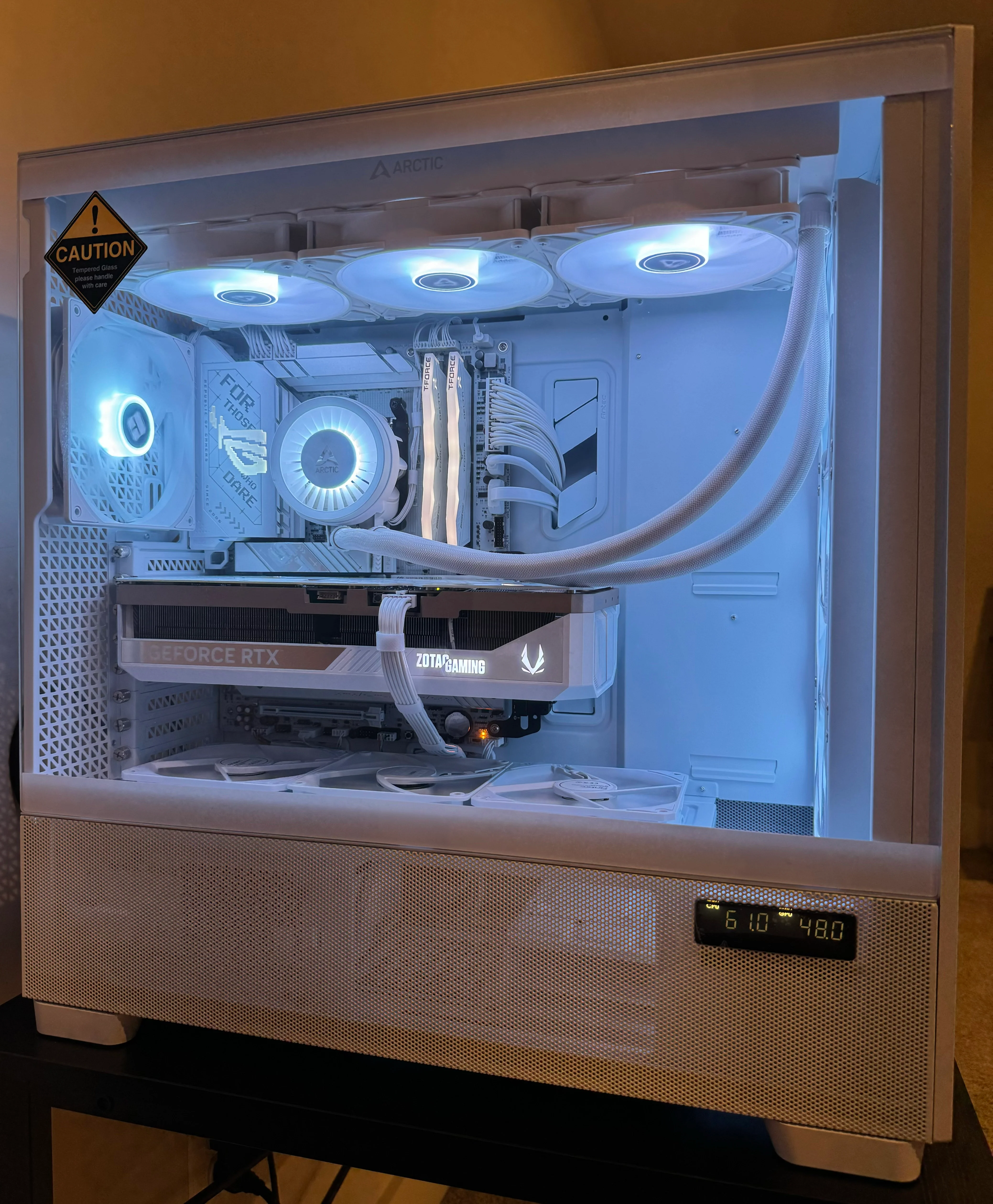 RTX 5070 Ti CUSTOM BUILT GAMING PC RYZEN 9 9900X 64GB DDR5 RAM 2TB SSD WiFi 6 VR WHITE BUILD - Image 3