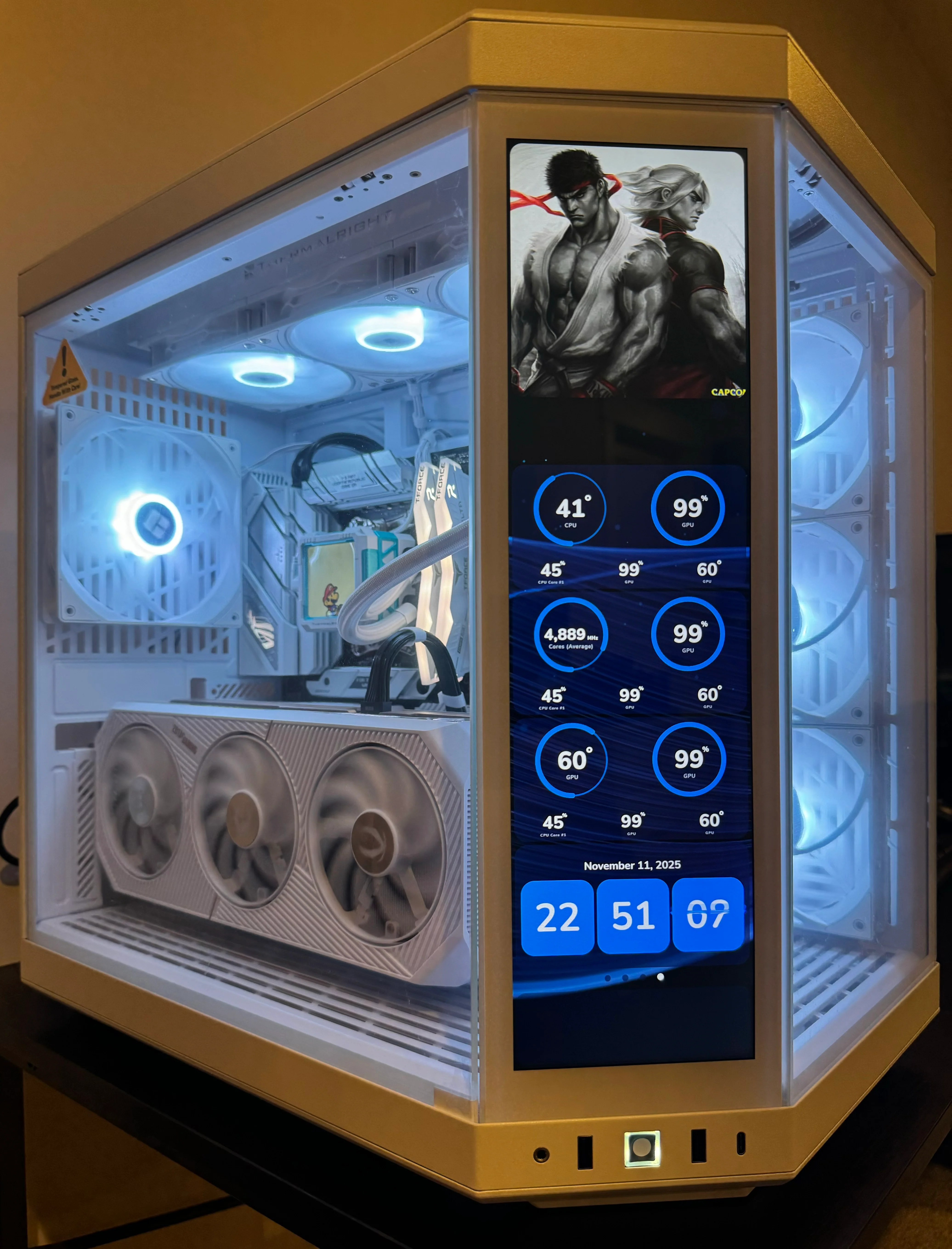 RTX 5080 RYZEN 7 9800X3D Custom Built Gaming PC 32GB DDR5 2TB SSD WiFi RGB - WHITE BUILD - Image 3